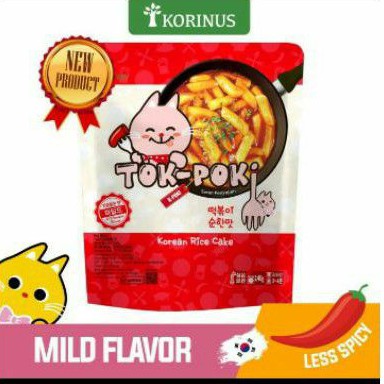 

READY TOKPOKI MILD KORINUS LESS SPICY HALAL MUI