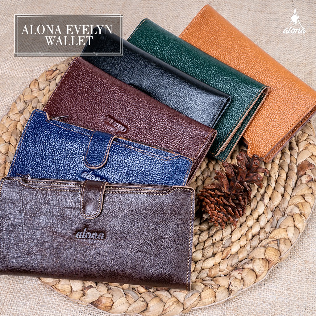 Dompet Panjang Wanita Evelyn Wallet Kulit Sapi Asli