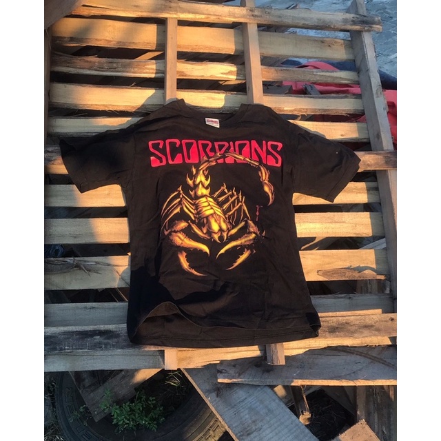 TSHIRT KAOS BAND SCORPIONS BOOTLEG ORIGINAL VINTAGE SECOND BRANDED