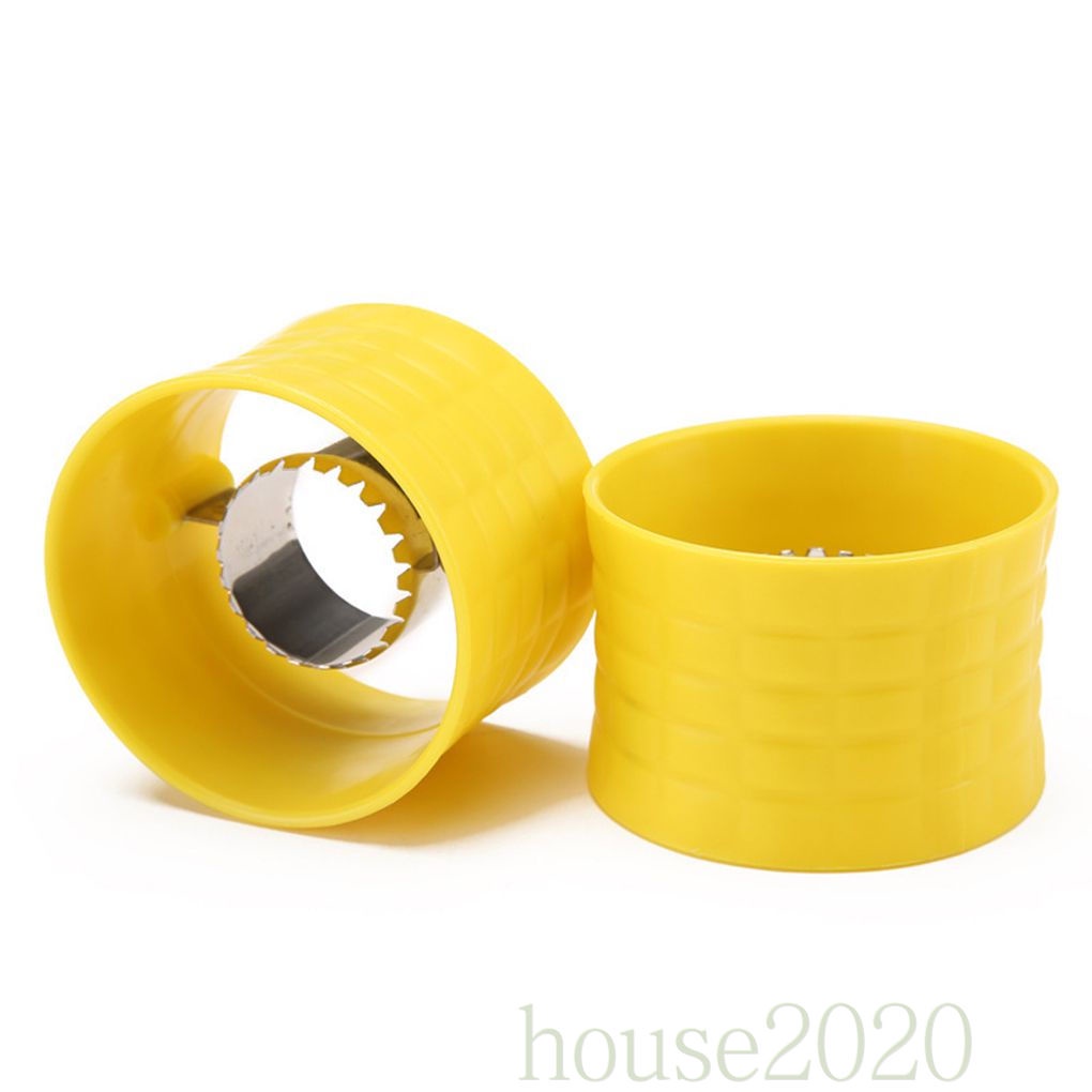 [HOUSE2020]Stainless Steel Corn Stripper Stripping Tool Corn Peeler Slicer Cutter Remover Serrated Blade Non-Slip Grip