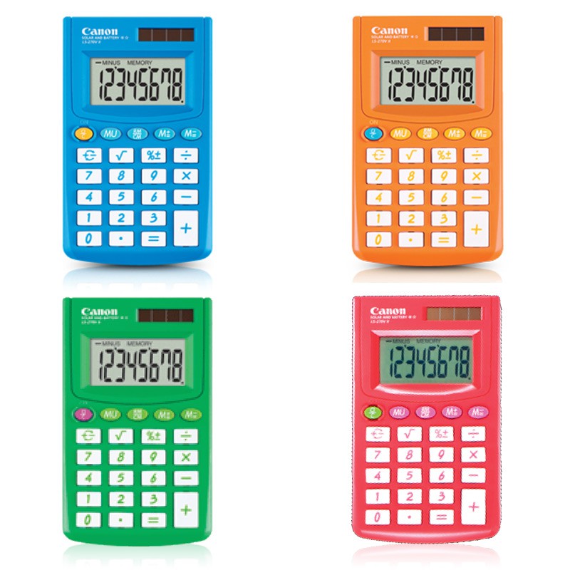 

Canon LS 270V II Handheld Kalkulator 8 Digit + Free Gift