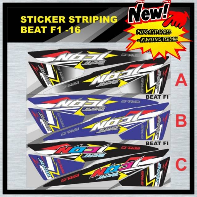 dekal Beat stiker decal Beat decal stiker Beat stiker motor Beat decal motor Beat 16