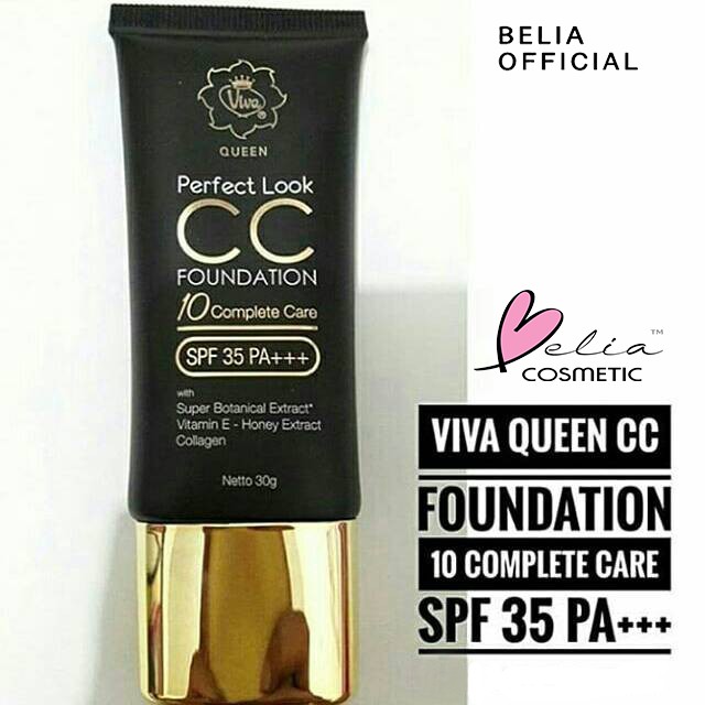 ❤ BELIA ❤ Viva Queen CC Foundation 10 Benefits Perfect Look CC Cream 30g