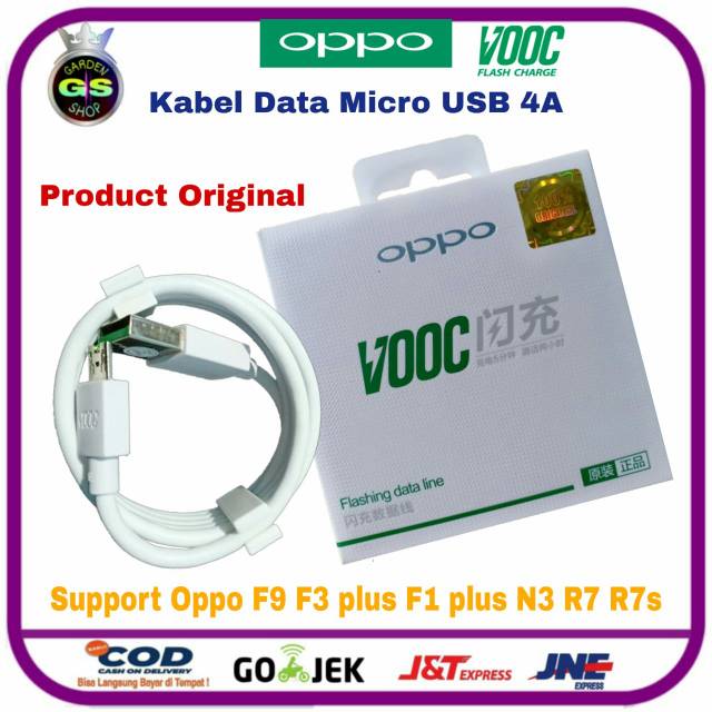 KABEL DATA OPPO VOOC 4A ORIGINAL 100% FAST CHARGING F1 Plus F3 Plus F9 Find 7 R17