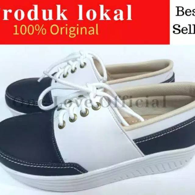 SEPATU WEDGES ONE LOVE SPESIAL FASHION SNEAKER CEWEK BEST SELLER