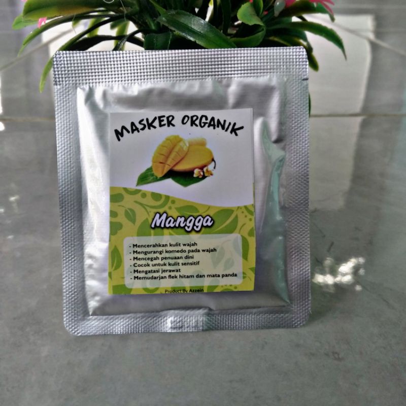 Masker Wajah Organik Mangga/Masker Organik Mangga/Masker Bubuk Organik Mangga