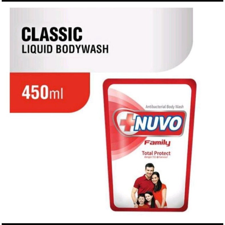 Nuvo Body Wash Liquid Refill 450 Ml Termurah