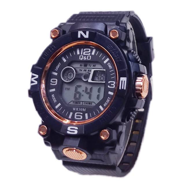 (Cod√)Jam Tangan Pria K-Sporty/Q&amp;Q Strap Rubber(Dikirim Dari Jakarta Pusat) ko