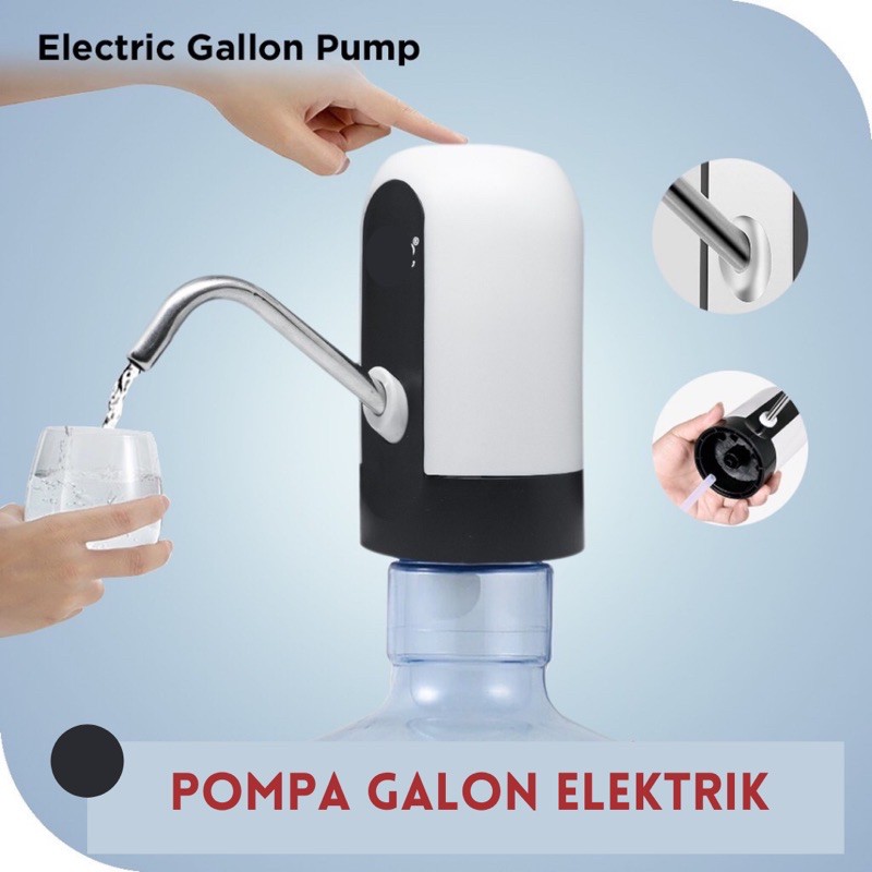 Pompa Galon Elektrik - Pompa Air Galon Bisa Dicharger Usb