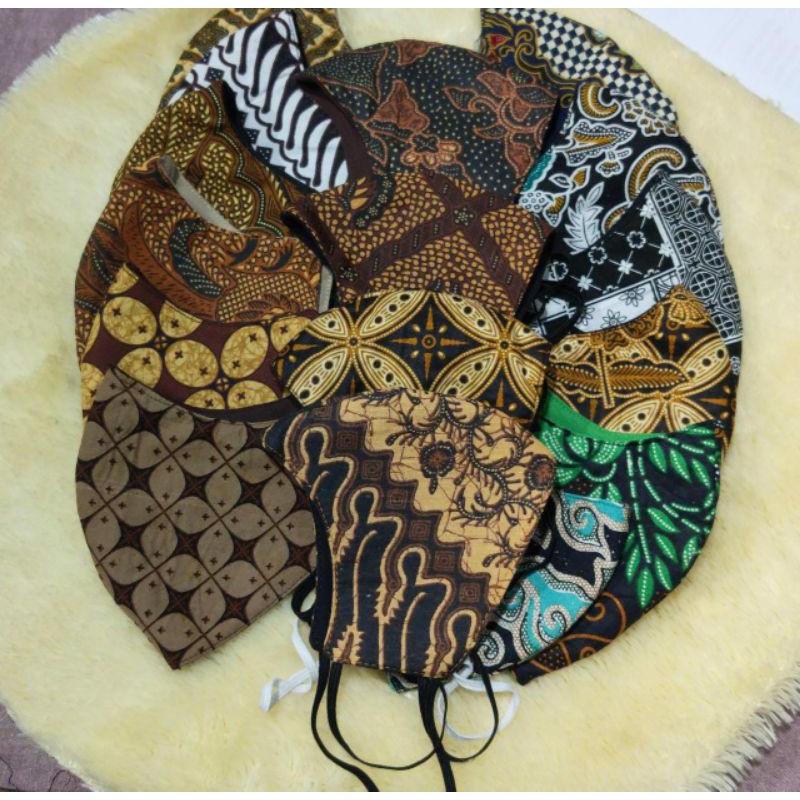 masker Batik Nusantara 3 ply earloop/ headlopp