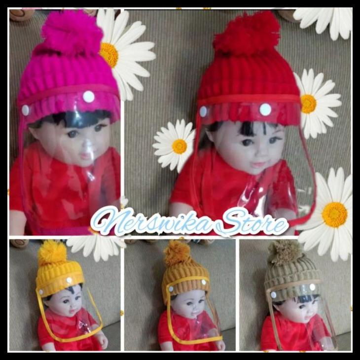 

BAYI UMBUL FACE SHIELD NEWBORN ANAK RAJUT BABY FACESHIELD TOPI KODE 1052