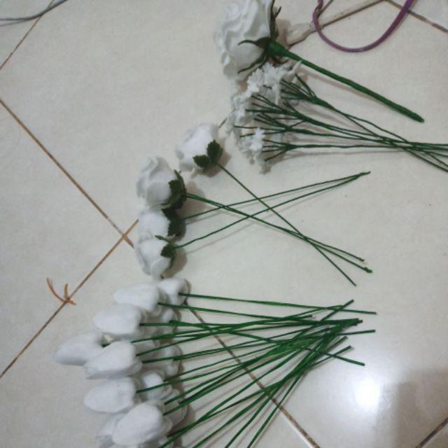 Bunga Peony Hiasan Dekorasi - Bunga Flanel Satuan / Bunga Flanel Per Tangkai