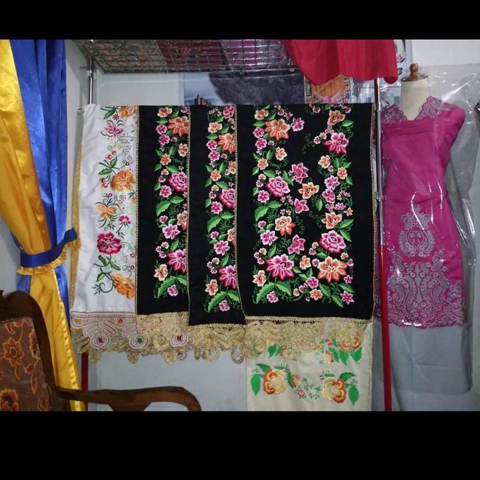 Bukittinggi Original Big Sale Selendang Koto Gadang Bordiran Sulaman