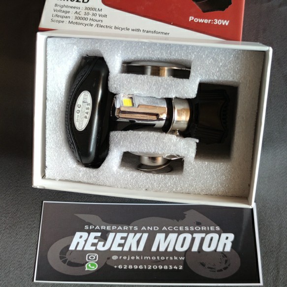 panom led 3 mata lampu motor LED 3sisi headlamp