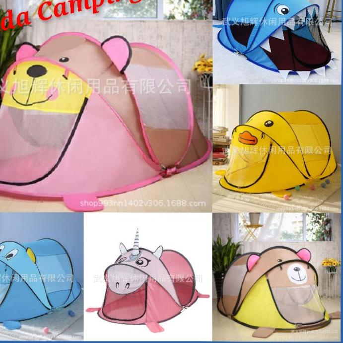 ♙ TENDA ANAK MODEL HEWAN BONUS TAS TENDA CAMPING ANAK LIPAT TENDA ANAK TENDA MAINAN ANAK TENDA CAMPI