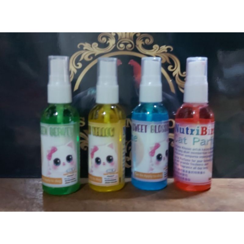 cat parfume 60ml pet cologne kucing anjing sweet blossom nutri pengharum