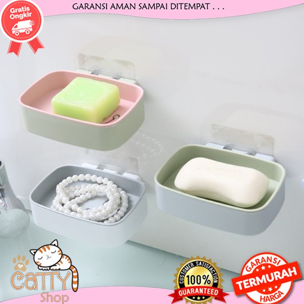 CATTY TEMPAT SABUN MANDI GANTUNG PENYIMPANAN SABUN KAMAR MANDI TEMPAT SABUN MURAH MULTIFUNGSI