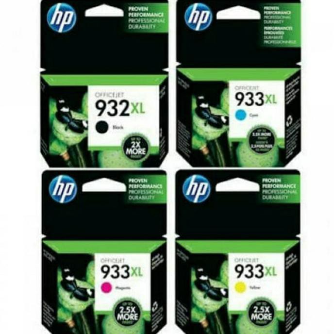 

PAKETAN TINTA HP 932XL BLACK+933XL COLOUR FOR HP6100 6600 7110 7610