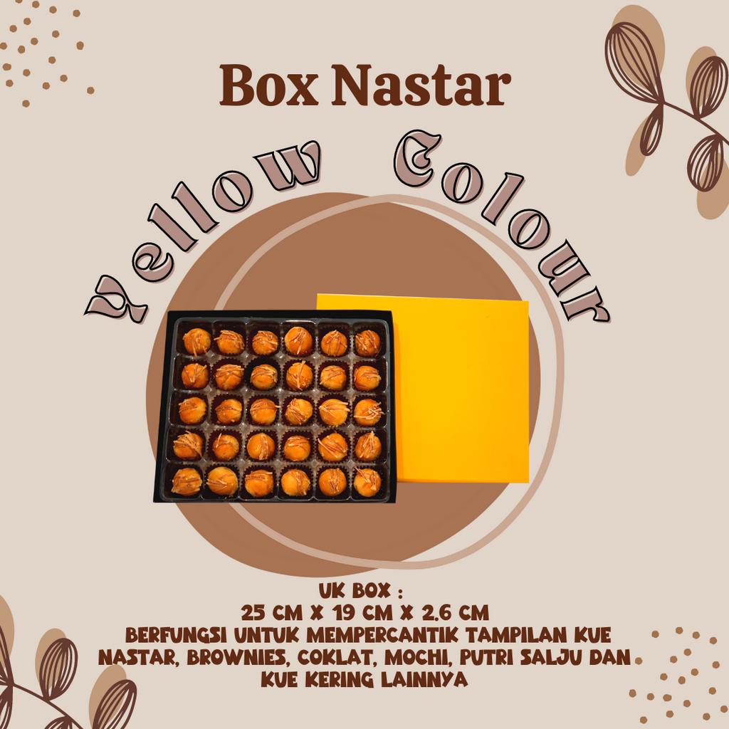 

BOX PACKAGING / DUS KUE / KOTAK KUE / PACKAGING KUE COOKIES / KEMASAN KUE KUNING Tray Mika (10 set)