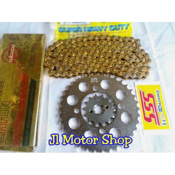 [Ready Stock] !!! Gir Gear set Sss 428 Ninja R RR SS Satria Fu Tiger Megapro Verza Jupiter Z MX Vega