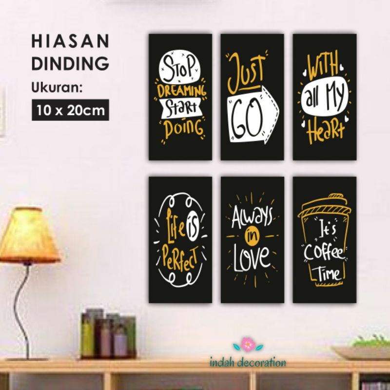 Hiasan Dinding Kamar Quotes Black Pajangan Dinding Ruang Tamu Walldecor