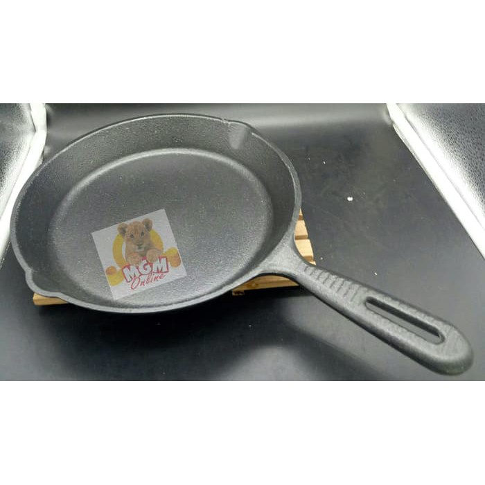 Iron Cast Frypan 20Cm / Gagang Pengorengan Besi Cor SUPER TEBAL 20CM