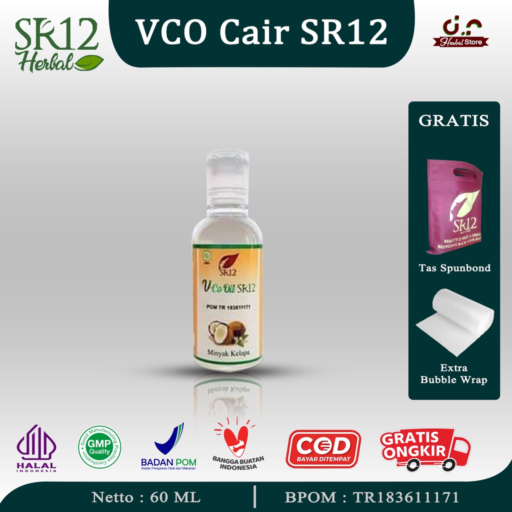 

VCO 60 ml Minyak Kelapa SR12 Murni Coldpress