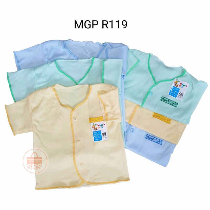 (6 Pcs) Baju Bayi SNI Kemeja Tangan Pendek Newborn 0-6 Bulan FLOWER CART'S / Baju Bayi Tangan Pendek