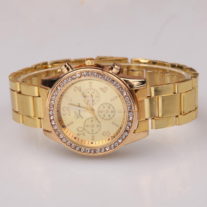 Jam tangan wanita Geneva Jam Tangan Analog gold