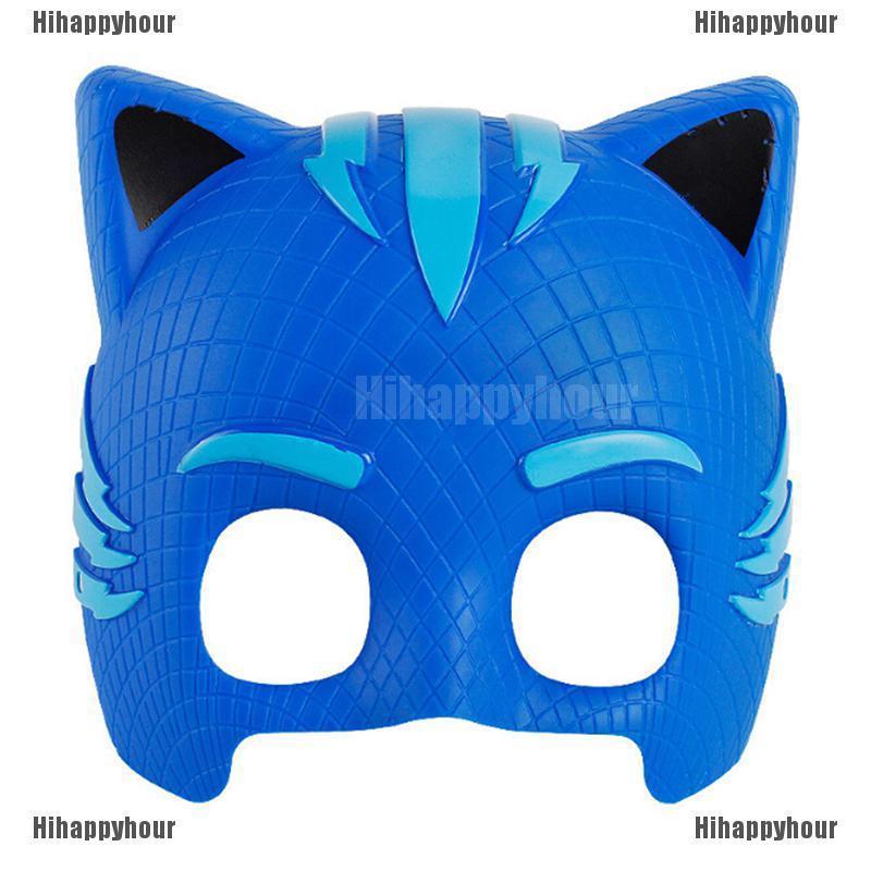 Hihappymush1pc 1Pc Mainan  Topeng PJ Masks Owlette Catboy 