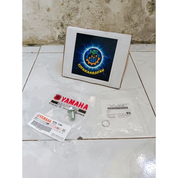 Baut Tap Oli Mesin +Ring Tap Oli Yamaha NMAX, LEXI, AEROX 155cc,FREEGO,MIO SPORTY, JUPITER Z, VEGA R