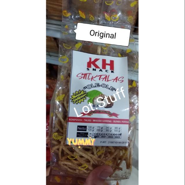 Jual Stick Talas Tipis Kh Snack Kecil Khas Pontianak 120gr Shopee