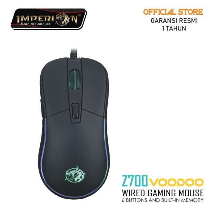 IMPERION Mouse Gaming USB Wired 3600Dpi Macro RGB Z700 Voodoo