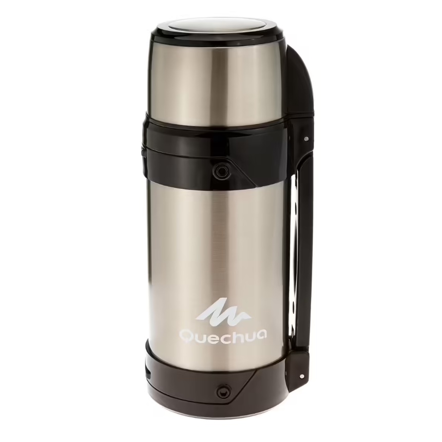 QUECHUA Termos Stainless Steel 1.5L Dengan Cangkir Isotermal Hiking