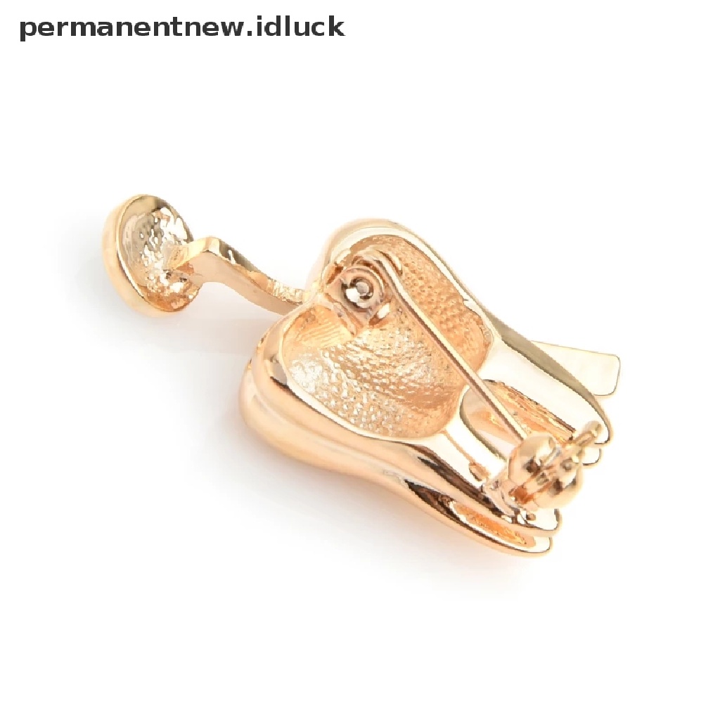 Bros Pin Desain Cermin Warna Emas Untuk Dokter