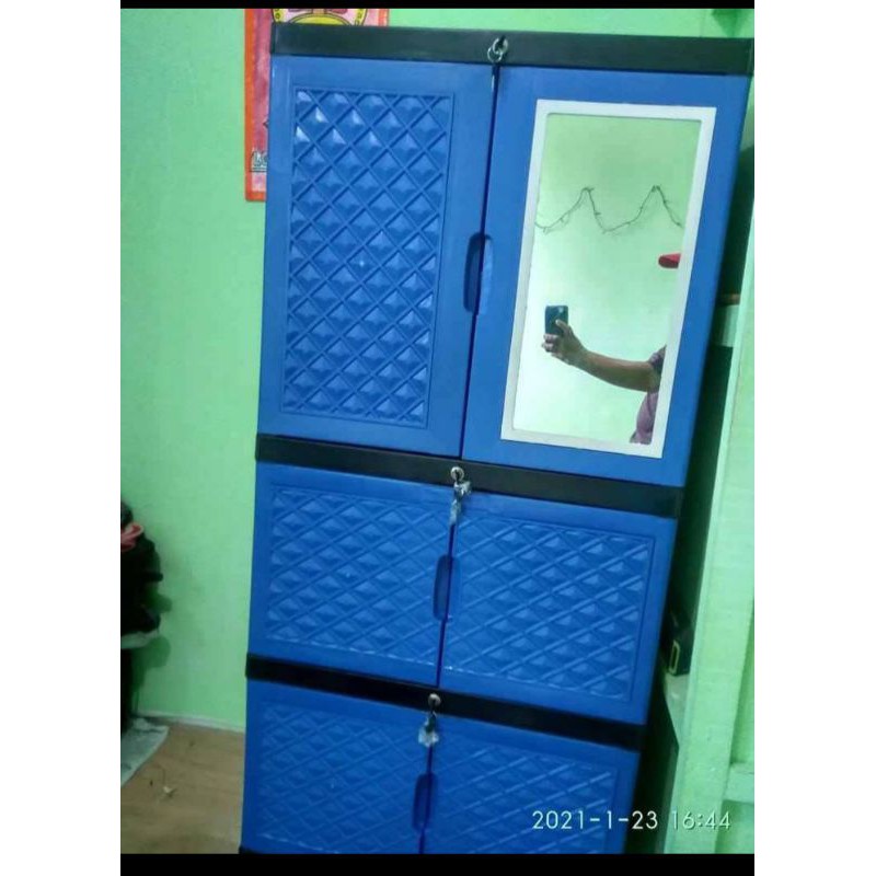 lemari plastik aquose plus kaca