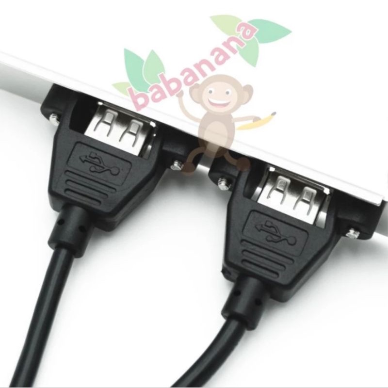 Kabel splitter USB 2.0 9 pin 1 to 2 port pc cabang slot pci hub hitam