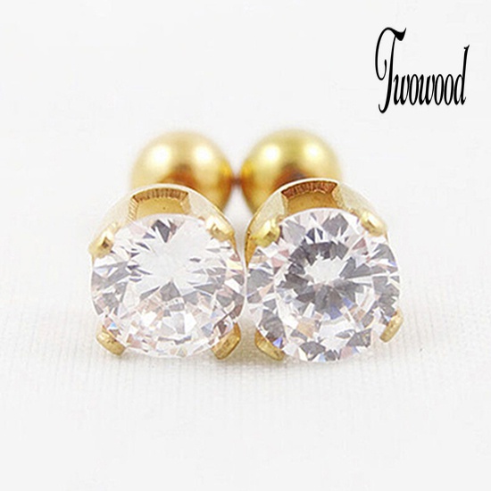 Anting Stud Berlian Imitasi Untuk Pria Dan Wanita