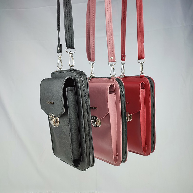 Tas Sling Bag Wanita Dompet Tas Selempang Tali Adjustable