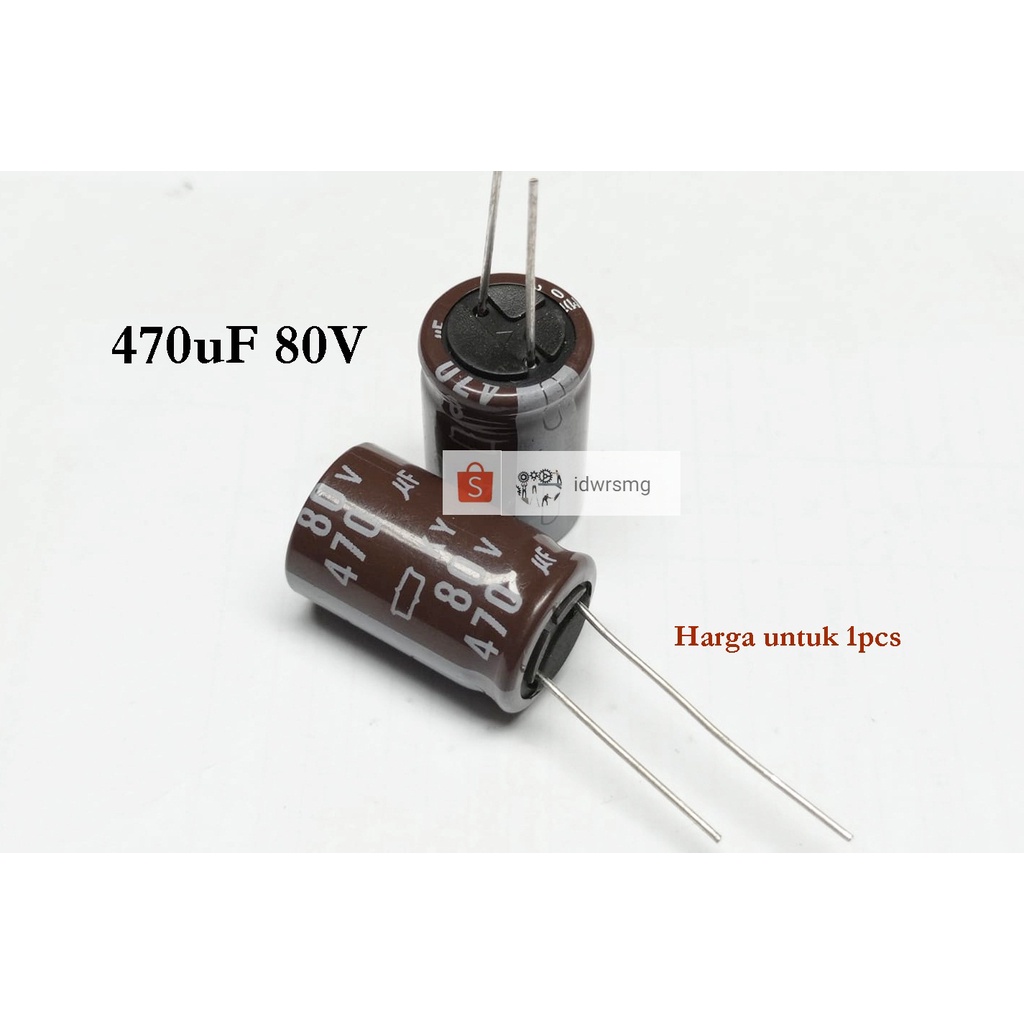 Kapasitor Elco 470uf 80v 80volt Capasitor Elco 470 uf 80 V 470uf 80 Volt