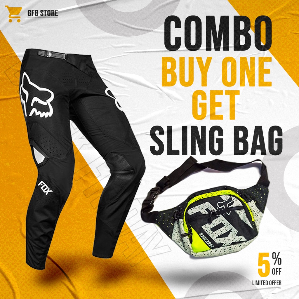 motocross motorcycle pants and motocross sling bag | Celana cross | celana trail | sling bag cross