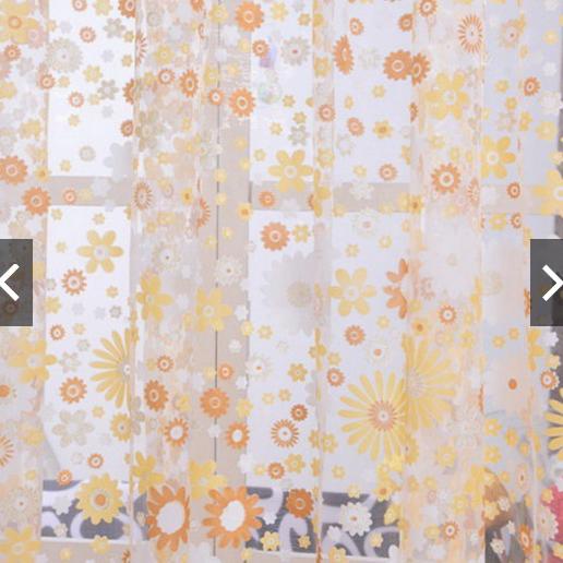 tirai murah gorden jendela bunga kecil