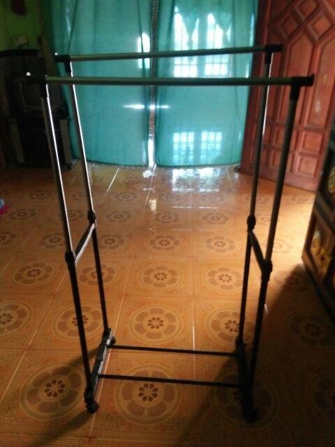 Single Rak Jemuran Laundry Beroda Multifungsi