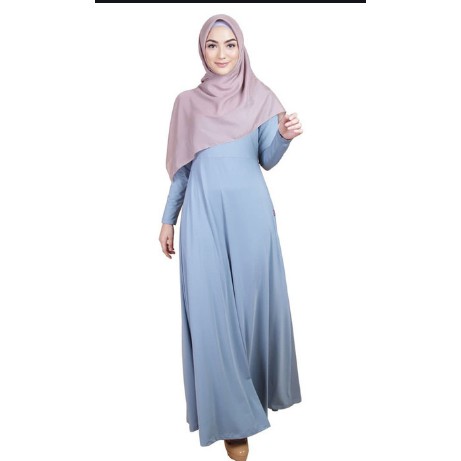 gamis elzatta polos bahan spandex elzatta