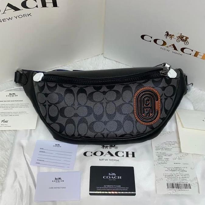 Buruan Promo Coach Waistbag Rivington Orange Tas Pinggang Pria Tas Selempang Terbatas