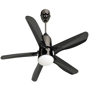 MT.EDMA 56in STUDIO Ceiling Fan Dekoratif (Black) + Lampu Hias &amp; Remote Control