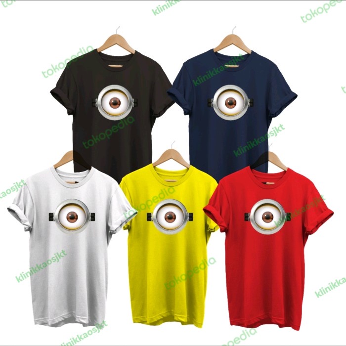 BAJU - KAOS DESPICABLE ME MINIONS EYE - TSHIRT MATA MINION - MINION