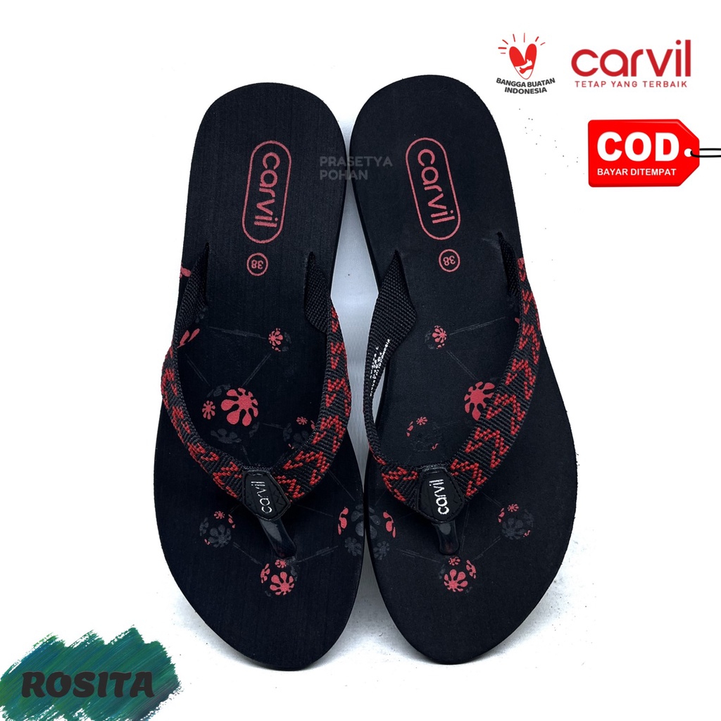 Sandal Wanita Carvil Original Anti Air - Sendal Carvil Wanita Original