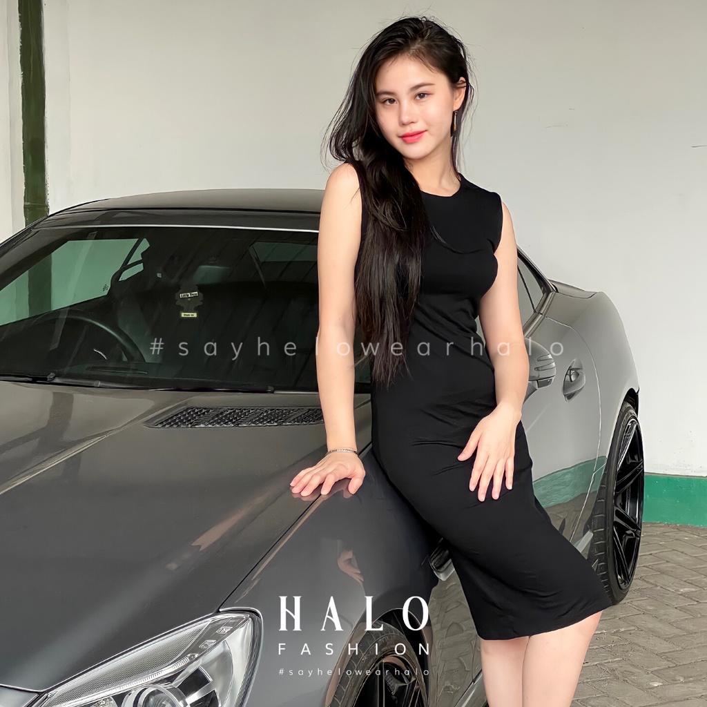 [HaloFashion] Julie Sexy Bodycon Dress Midi Dress Basic Dress Korean Fashion