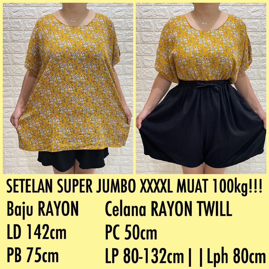 PAKET COMBO!!!SETELAN BAJU BALI SUPER JUMBO XXXXL MUAT 100KG!!! KODE TIE DYE